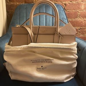 NWT Kate Spade nude bag
